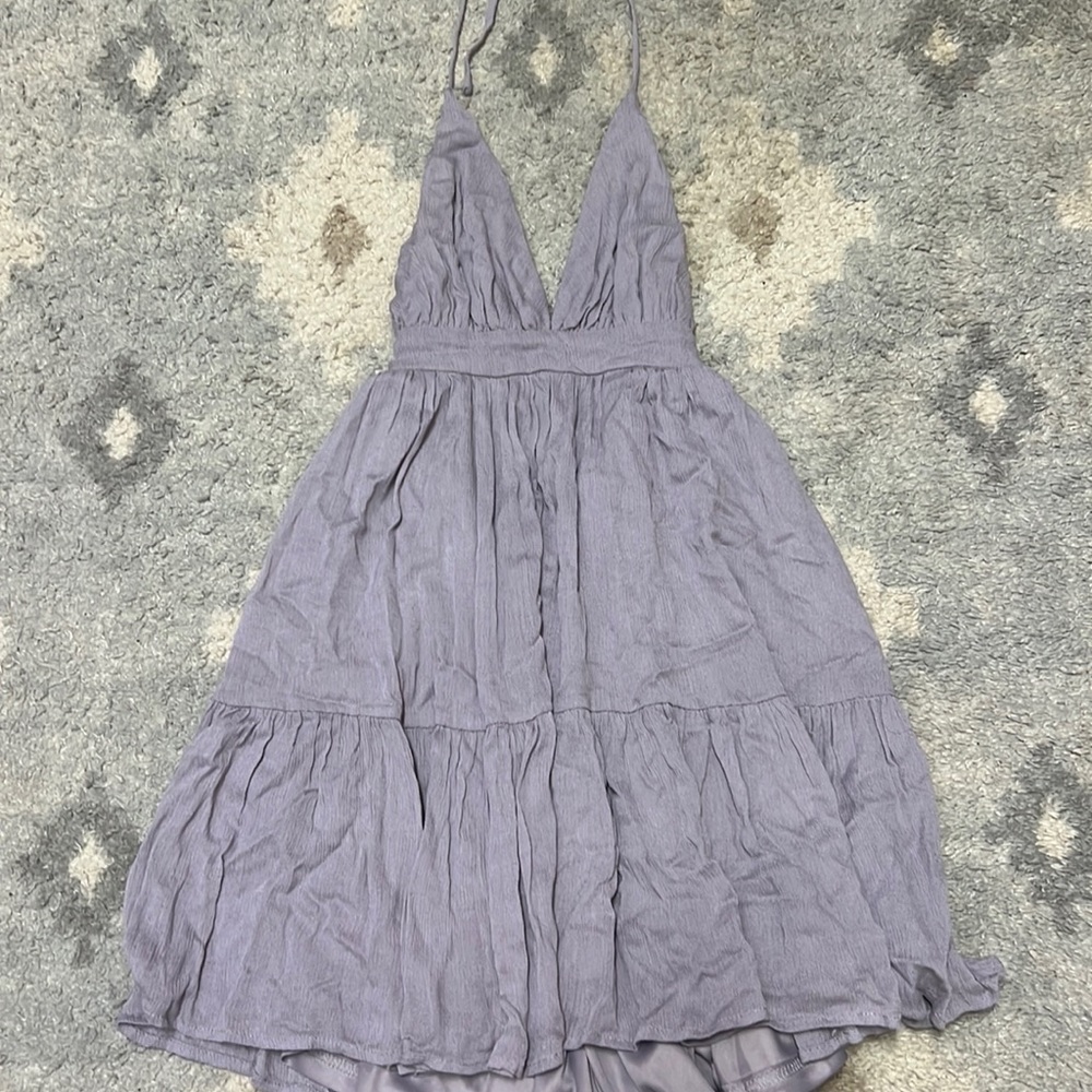 backless halter sundress